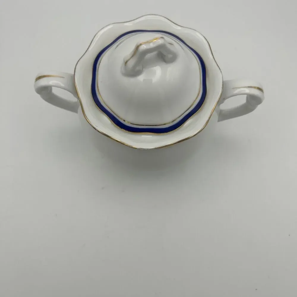 Pirkenhammer Sugar Bowl. From Czechoslovakia. Porcelain.